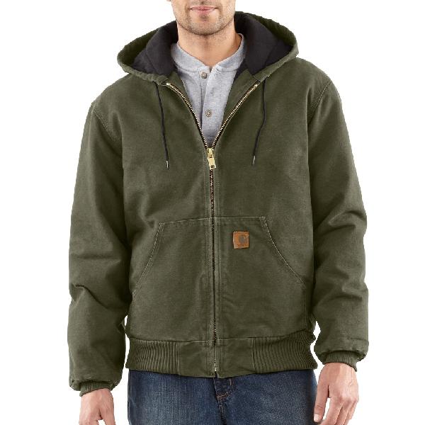 J130 - MEN'S SANDSTONE ACTIVE JAC/QUILTED FLANNEL LINED