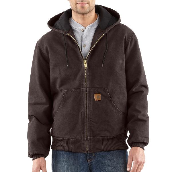 J130 - MEN'S SANDSTONE ACTIVE JAC/QUILTED FLANNEL LINED