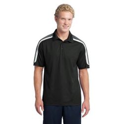 Sport-Tek ®  Tricolor Shoulder Micropique Sport-Wick ®  Polo. ST658